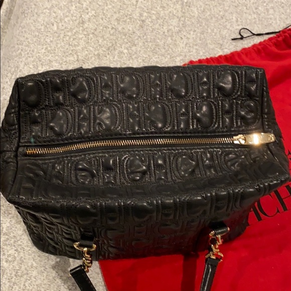 Carolina Herrera shoulder lamb skirt leather bag - Picture 6 of 10